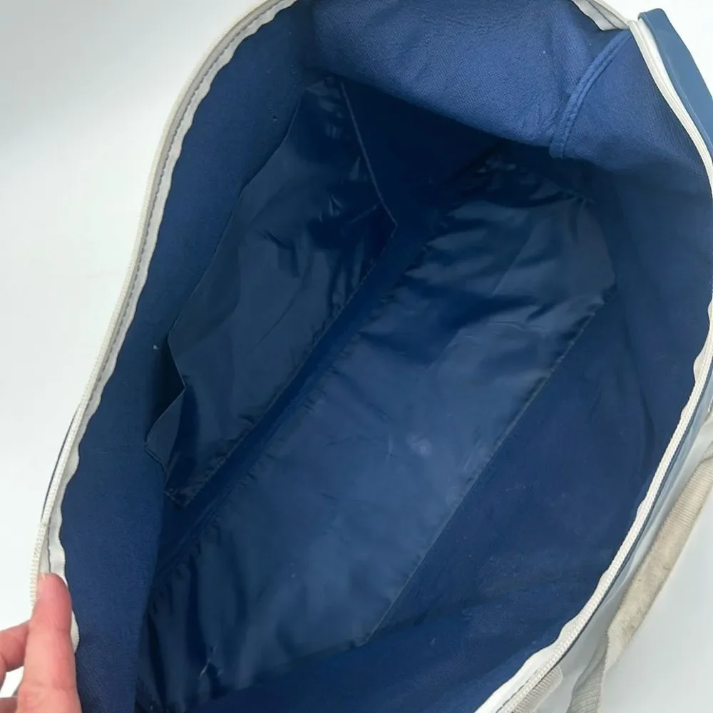Calvin Klein Frangrances Bag Vintage Blue White Duffel Travel Weekender Gym